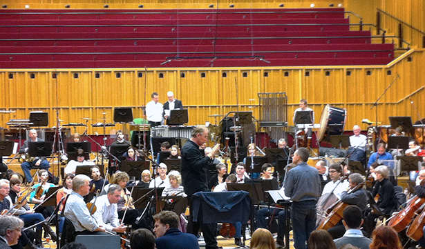 Jac van Steen and Andrew Lewis, rehearsal for the premiere of Eclipse