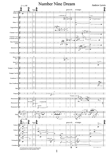 Number Nine Dream score