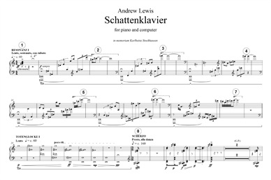 Schattenklavier score